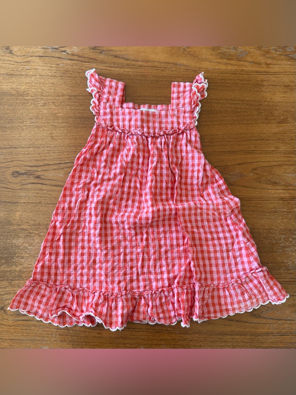 hello Simone gingham dress size 4